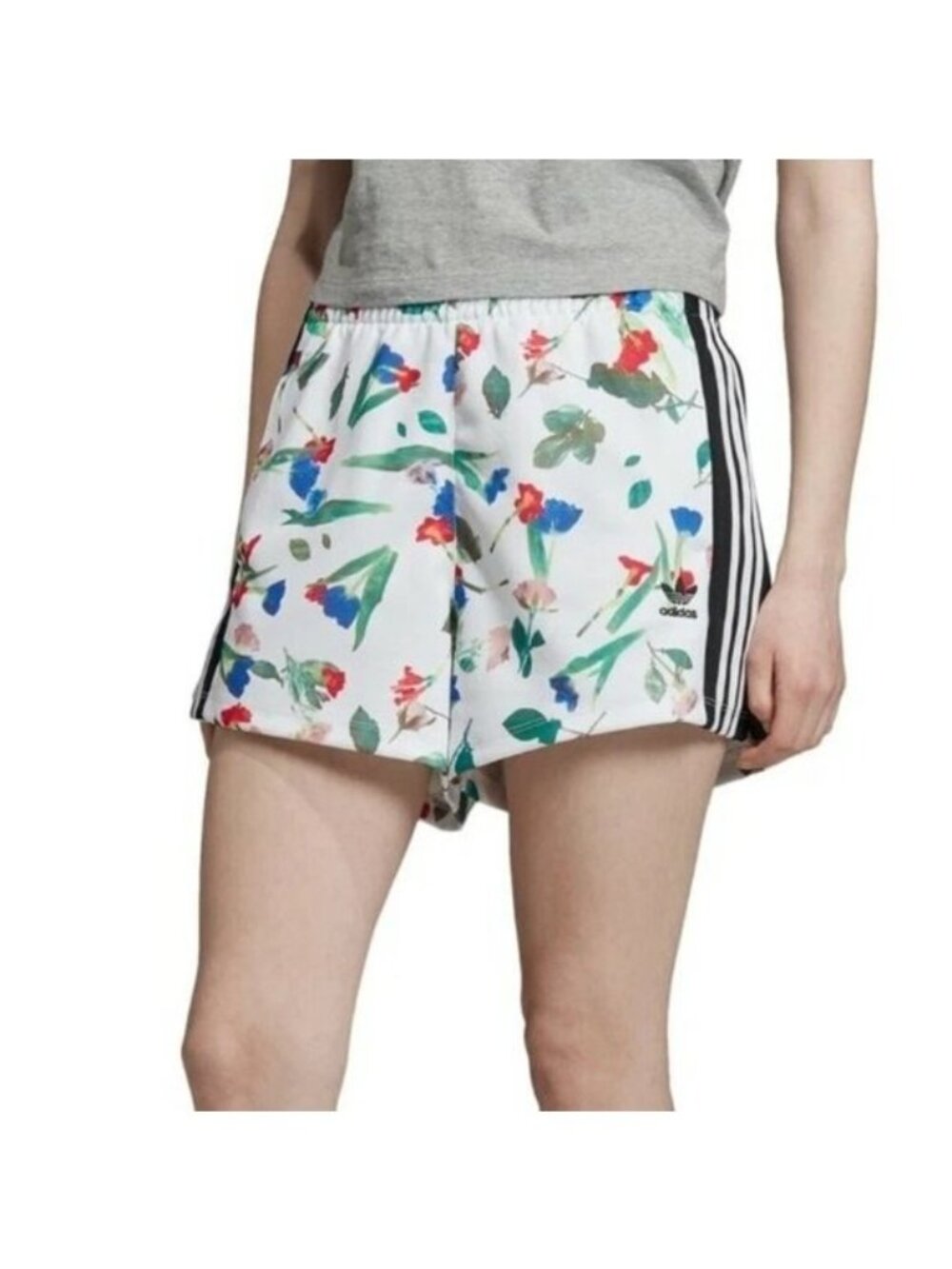 Adidas THE FARM Collab Floral Trefoil 3 Stripe Pockets Shorts